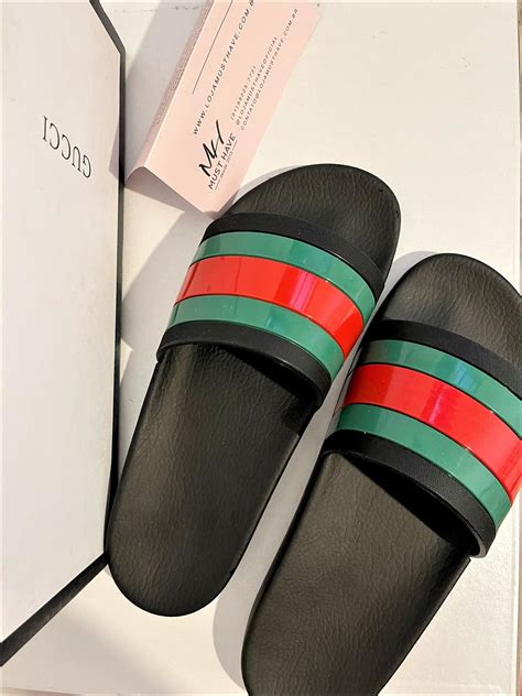 chinelo gucci slide|gucci slide sandals.